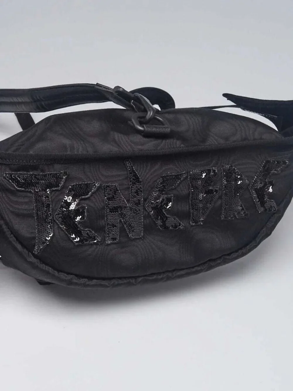 Gucci Black Nylon Retro Patch Belt/Backpack Bag